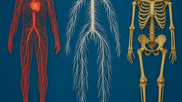 corpul uman o retea uimitoare ce spun datele despre vasele de sange si oase